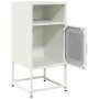 Mesita de noche acero laminado en frío blanco 36x39x78 cm de , Aparadores - Ref: Foro24-853415, Precio: 60,88 €, Descuento: %
