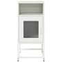 Mesita de noche acero laminado en frío blanco 36x39x78 cm de , Aparadores - Ref: Foro24-853415, Precio: 60,88 €, Descuento: %