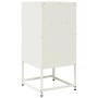 Mesita de noche acero laminado en frío blanco 36x39x78 cm de , Aparadores - Ref: Foro24-853415, Precio: 60,88 €, Descuento: %