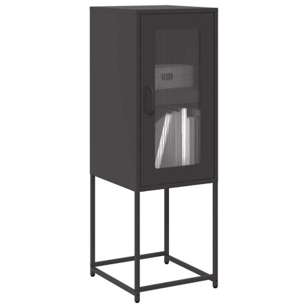 Aparador de acero laminado en frío negro 36x39x107 cm de , Aparadores - Ref: Foro24-853398, Precio: 66,93 €, Descuento: %