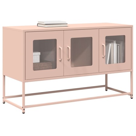 Mueble para TV acero laminado en frío rosa 100,5x39x60,5 cm de , Muebles TV - Ref: Foro24-853339, Precio: 98,88 €, Descuento: %