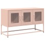 Mueble para TV acero laminado en frío rosa 100,5x39x60,5 cm de , Muebles TV - Ref: Foro24-853339, Precio: 98,88 €, Descuento: %