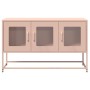 Mueble para TV acero laminado en frío rosa 100,5x39x60,5 cm de , Muebles TV - Ref: Foro24-853339, Precio: 98,88 €, Descuento: %