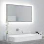 Espejo de baño acrílico gris hormigón 80x8,5x37 cm de vidaXL, Tocadores de baño - Ref: Foro24-804928, Precio: 57,23 €, Descue...