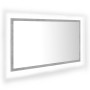 Espejo de baño acrílico gris hormigón 80x8,5x37 cm de vidaXL, Tocadores de baño - Ref: Foro24-804928, Precio: 57,23 €, Descue...