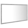 Espejo de baño acrílico gris hormigón 80x8,5x37 cm de vidaXL, Tocadores de baño - Ref: Foro24-804928, Precio: 57,23 €, Descue...