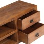 Mesa de centro con 2 cajones madera maciza de mango 90x40x50 cm en Mesas de centro | Comprar online en Foru.es