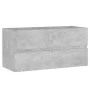 Betongrauer Sperrholz-Waschbeckenschrank 90 x 38,5 x 45 cm von vidaXL, Badezimmermöbel - Ref: Foro24-804759, Preis: 45,38 €, ...