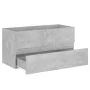 Betongrauer Sperrholz-Waschbeckenschrank 90 x 38,5 x 45 cm von vidaXL, Badezimmermöbel - Ref: Foro24-804759, Preis: 45,38 €, ...