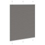 Estor Plisado Antracita 105x150 cm Tela Ancho 104,4cm Poliéster de , Persianas y estores - Ref: Foro24-4015093, Precio: 20,03...