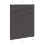 Estor Plisado negro 110x100 cm Tela Ancho 109,4 cm Poliéster de , Persianas y estores - Ref: Foro24-4015128, Precio: 19,05 €,...