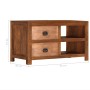 Mesa de centro con 2 cajones madera maciza de mango 90x40x50 cm en Mesas de centro | Comprar online en Foru.es
