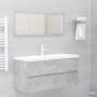 Armario para lavabo contrachapada gris hormigón 100x38,5x45 cm de vidaXL, Muebles de baño - Ref: Foro24-804768, Precio: 54,06...