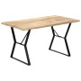 Mesa de comedor de madera maciza de mango 140x80x76 cm en Mesas de comedor | Comprar online en Foru.es