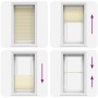 Estor Plisado crema 70x100 cm Tela Ancho 69,4 cm Poliéster de , Persianas y estores - Ref: Foro24-4015273, Precio: 20,61 €, D...