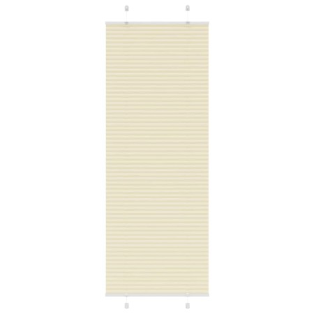 Estor Plisado crema 75x200 cm Tela Ancho 74,4 cm Poliéster de , Persianas y estores - Ref: Foro24-4015308, Precio: 23,14 €, D...