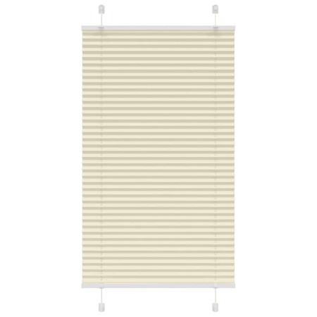 Estor Plisado crema 80x150 cm Tela Ancho 79,4 cm Poliéster de , Persianas y estores - Ref: Foro24-4015292, Precio: 19,07 €, D...