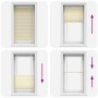 Estor Plisado crema 80x150 cm Tela Ancho 79,4 cm Poliéster de , Persianas y estores - Ref: Foro24-4015292, Precio: 19,07 €, D...