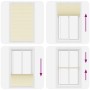 Estor Plisado crema 120x200 cm Tela Ancho 119,4 cm Poliéster de , Persianas y estores - Ref: Foro24-4015317, Precio: 28,07 €,...
