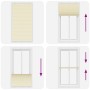 Estor Plisado crema 110x200 cm Tela Ancho 109,4 cm Poliéster de , Persianas y estores - Ref: Foro24-4015315, Precio: 27,15 €,...