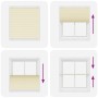 Estor Plisado crema 115x150 cm Tela Ancho 114,4 cm Poliéster de , Persianas y estores - Ref: Foro24-4015299, Precio: 21,16 €,...