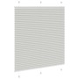 Estor Plisado gris claro 120x100 cm Tela Ancho 119,4 cm de , Persianas y estores - Ref: Foro24-4015334, Precio: 22,34 €, Desc...