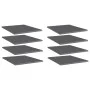 Estante estantería 8 uds contrachapada gris brillo 40x50x1,5 cm de vidaXL, Estanterías - Ref: Foro24-805201, Precio: 34,17 €,...