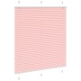 Estor Plisado rosa 120x150 cm Tela Ancho 119,4 cm Poliéster de , Persianas y estores - Ref: Foro24-4015453, Precio: 23,89 €, ...