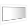 Espejo de baño LED acrílico gris hormigón 100x8,5x37 cm de vidaXL, Tocadores de baño - Ref: Foro24-804944, Precio: 55,61 €, D...
