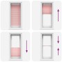 Estor Plisado rosa 60x100 cm Tela Ancho 59,4 cm Poliéster de , Persianas y estores - Ref: Foro24-4015424, Precio: 18,65 €, De...