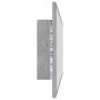 Espejo de baño LED acrílico gris hormigón 100x8,5x37 cm de vidaXL, Tocadores de baño - Ref: Foro24-804944, Precio: 55,61 €, D...