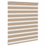 Estor cebra marrón arena tejido ancho 125,9 cm poliéster de , Persianas y estores - Ref: Foro24-4014527, Precio: 23,15 €, Des...
