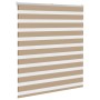 Estor cebra marrón arena tejido ancho 120,9 cm poliéster de , Persianas y estores - Ref: Foro24-4014552, Precio: 30,31 €, Des...