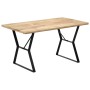 Mesa de comedor de madera maciza de mango 140x80x76 cm en Mesas de comedor | Comprar online en Foru.es