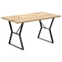 Mesa de comedor de madera maciza de mango 140x80x76 cm en Mesas de comedor | Comprar online en Foru.es