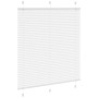 Estor Plisado blanco 120x100 cm Tela Ancho 119,4 cm Poliéster de , Persianas y estores - Ref: Foro24-4015487, Precio: 22,34 €...