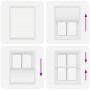 Estor Plisado blanco 110x150 cm Tela Ancho 109,4 cm Poliéster de , Persianas y estores - Ref: Foro24-4015502, Precio: 25,54 €...