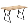 Mesa de comedor de madera maciza de mango 140x80x76 cm en Mesas de comedor | Comprar online en Foru.es