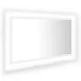 Espejo de baño LED acrílico blanco 80x8,5x37 cm de vidaXL, Tocadores de baño - Ref: Foro24-804924, Precio: 60,54 €, Descuento: %