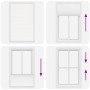 Estor Plisado blanco 120x200 cm Tela Ancho 119,4 cm Poliéster de , Persianas y estores - Ref: Foro24-4015521, Precio: 35,27 €...