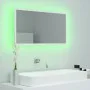 Espejo de baño LED acrílico blanco 80x8,5x37 cm de vidaXL, Tocadores de baño - Ref: Foro24-804924, Precio: 60,54 €, Descuento: %