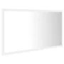 Espejo de baño LED acrílico blanco 80x8,5x37 cm de vidaXL, Tocadores de baño - Ref: Foro24-804924, Precio: 60,54 €, Descuento: %