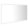 Espejo de baño LED acrílico blanco 80x8,5x37 cm de vidaXL, Tocadores de baño - Ref: Foro24-804924, Precio: 62,44 €, Descuento: %
