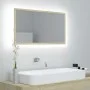 Espejo de baño acrílico color roble Sonoma 80x8,5x37 cm de vidaXL, Tocadores de baño - Ref: Foro24-804927, Precio: 43,15 €, D...