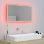 Espejo de baño acrílico color roble Sonoma 80x8,5x37 cm de vidaXL, Tocadores de baño - Ref: Foro24-804927, Precio: 43,15 €, D...