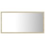 Espejo de baño acrílico color roble Sonoma 80x8,5x37 cm de vidaXL, Tocadores de baño - Ref: Foro24-804927, Precio: 43,89 €, D...