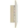 Espejo de baño acrílico color roble Sonoma 80x8,5x37 cm de vidaXL, Tocadores de baño - Ref: Foro24-804927, Precio: 43,15 €, D...