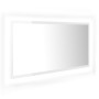 Espejo de baño LED crílico blanco brillo 90x8,5x37 cm de vidaXL, Tocadores de baño - Ref: Foro24-804937, Precio: 50,29 €, Des...