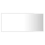 Espejo de baño LED crílico blanco brillo 90x8,5x37 cm de vidaXL, Tocadores de baño - Ref: Foro24-804937, Precio: 50,29 €, Des...