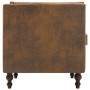 Sofá Chesterfield de 2 plazas tapizado tela aspecto ante marrón de , Sofás - Ref: Foro24-247156, Precio: 354,20 €, Descuento: %